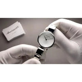 Buy Shop Calvin Klein Wavy Silver Dial Silver Steel Strap Watch for Women - K9U23146 USA Online
