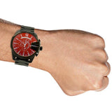 Buy Shop Diesel Mega Chief Chronograph Black Dial Black Steel Strap Watch For Men - DZ4318 USA Online