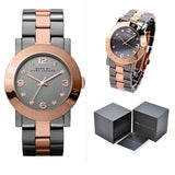 Buy Shop Marc Jacobs Amy Grey Dial Two Tone Steel Strap Watch for Women - MBM8597 USA Online
