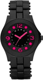 Buy Shop Marc Jacobs Pelly Black Dial Black Silicone Strap Watch for Women - MBM2508 USA Online