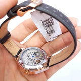Buy Shop Fossil Suitor Mechanical Grey Dial Grey Leather Strap Watch for Women - BQ3265 USA Online