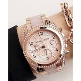 Buy Shop Michael Kors Blair Chronograph Rose Gold Dial Two Tone Steel Strap Watch for Women - MK5943 USA Online