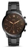 Buy Shop Fossil Neutra Chronograph Black Dial Black Steel Strap Watch for Men - FS5525 USA Online