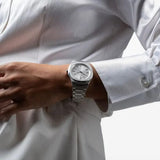 Buy Shop D1 Milano Pluto Ultra Thin Silver Dial Silver Steel Strap Watch for Men - D1-UTBJ18 USA Online