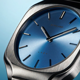 Buy Shop D1 Milano Square Caribbean Blue Dial Silver Steel Strap Watch for Men - D1-SQBJ07 USA Online