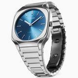 Buy Shop D1 Milano Square Caribbean Blue Dial Silver Steel Strap Watch for Men - D1-SQBJ07 USA Online