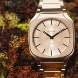Buy Shop D1 Milano Square Champagne Gold Dial Gold Steel Strap Watch for Unisex - D1-SQBJ04 USA Online