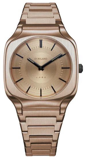 Buy Shop D1 Milano Square Champagne Gold Dial Gold Steel Strap Watch for Unisex - D1-SQBJ04 USA Online