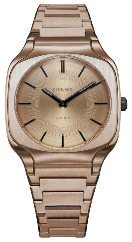 Buy Shop D1 Milano Square Champagne Gold Dial Gold Steel Strap Watch for Unisex - D1-SQBJ04 USA Online