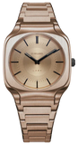 Buy Shop D1 Milano Square Champagne Gold Dial Gold Steel Strap Watch for Unisex - D1-SQBJ04 USA Online