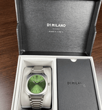 Buy Shop D1 Milano Square Eden Green Dial Silver Steel Strap Watch for Men - D1-SQBJ06 USA Online