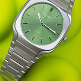 Buy Shop D1 Milano Square Eden Green Dial Silver Steel Strap Watch for Men - D1-SQBJ06 USA Online