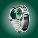 Buy Shop D1 Milano Square Eden Green Dial Silver Steel Strap Watch for Men - D1-SQBJ06 USA Online