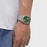 Buy Shop D1 Milano Square Eden Green Dial Silver Steel Strap Watch for Men - D1-SQBJ06 USA Online