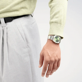 Buy Shop D1 Milano Square Eden Green Dial Silver Steel Strap Watch for Men - D1-SQBJ06 USA Online