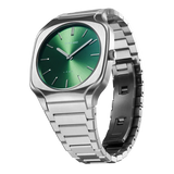 Buy Shop D1 Milano Square Eden Green Dial Silver Steel Strap Watch for Men - D1-SQBJ06 USA Online