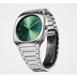 Buy Shop D1 Milano Square Eden Green Dial Silver Steel Strap Watch for Men - D1-SQBJ06 USA Online