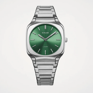 Buy Shop D1 Milano Square Eden Green Dial Silver Steel Strap Watch for Men - D1-SQBJ06 USA Online