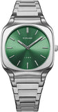 Buy Shop D1 Milano Square Eden Green Dial Silver Steel Strap Watch for Men - D1-SQBJ06 USA Online