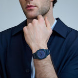 Buy Shop D1 Milano Square Galaxy Blue Dial Blue Steel Strap Watch for Men - D1-SQBJ09 USA Online