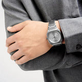 Buy Shop D1 Milano Square Gray Dial Grey Steel Strap Watch for Men - D1-SQBJ11 USA Online