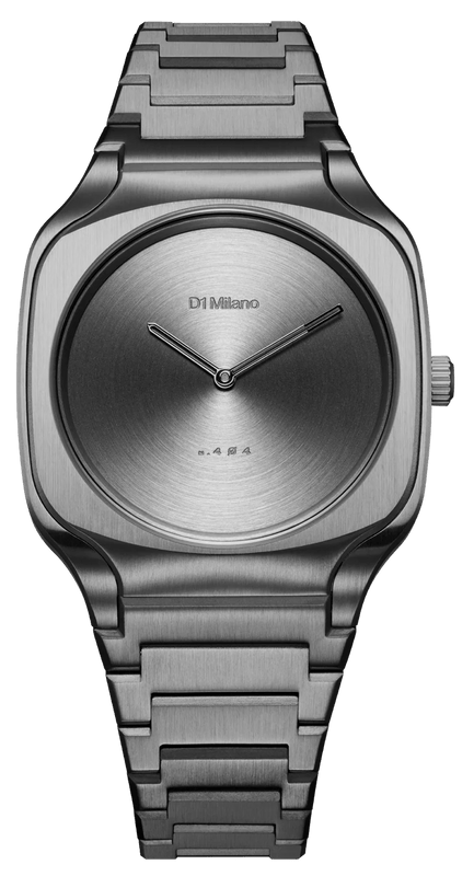 Buy Shop D1 Milano Square Gray Dial Grey Steel Strap Watch for Men - D1-SQBJ11 USA Online