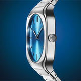 Buy Shop D1 Milano Square Maldives Sea Blue Dial Silver Steel Strap Watch for Men - D1-SQBJ05 USA Online