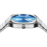 Buy Shop D1 Milano Square Maldives Sea Blue Dial Silver Steel Strap Watch for Men - D1-SQBJ05 USA Online