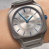 Buy Shop D1 Milano Square Silver Dial Silver Steel Strap Watch for Men - D1-SQBJ01 USA Online