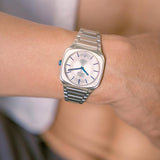 Buy Shop D1 Milano Square Silver Dial Silver Steel Strap Watch for Men - D1-SQBJ01 USA Online