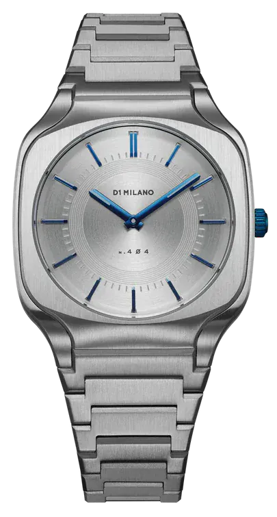 Buy Shop D1 Milano Square Silver Dial Silver Steel Strap Watch for Men - D1-SQBJ01 USA Online