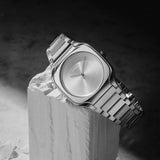 Buy Shop D1 Milano Square Silver Dial Silver Steel Strap Watch for Men - D1-SQBJ10 USA Online
