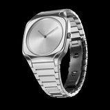 Buy Shop D1 Milano Square Silver Dial Silver Steel Strap Watch for Men - D1-SQBJ10 USA Online