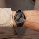 Buy Shop D1 Milano Ultra Thin Anthracite Gray Dial Gray Steel Strap Watch for Men - D1-UTBJ22 USA Online