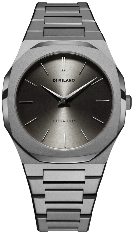 Buy Shop D1 Milano Ultra Thin Anthracite Gray Dial Gray Steel Strap Watch for Men - D1-UTBJ22 USA Online