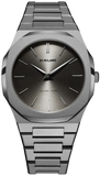 Buy Shop D1 Milano Ultra Thin Anthracite Gray Dial Gray Steel Strap Watch for Men - D1-UTBJ22 USA Online