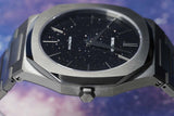 Buy Shop D1 Milano Ultra Thin Aventurine Black Dial Silver Steel Strap Watch for Men - D1-UTBJ29 USA Online
