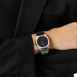 Buy Shop D1 Milano Ultra Thin Aventurine Black Dial Silver Steel Strap Watch for Men - D1-UTBJ29 USA Online