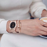 Buy Shop D1 Milano Ultra Thin Black Dial Gold Steel Strap Watch for Men - D1-UTBJ16 USA Online