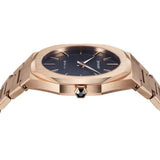 Buy Shop D1 Milano Ultra Thin Black Dial Gold Steel Strap Watch for Men - D1-UTBJ16 USA Online