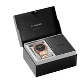 Buy Shop D1 Milano Ultra Thin Black Dial Gold Steel Strap Watch for Men - D1-UTBJ42 USA Online