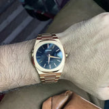 Buy Shop D1 Milano Ultra Thin Black Dial Gold Steel Strap Watch for Men - D1-UTBJ42 USA Online