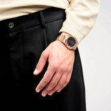Buy Shop D1 Milano Ultra Thin Black Dial Gold Steel Strap Watch for Men - D1-UTBJ42 USA Online