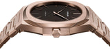 Buy Shop D1 Milano Ultra Thin Black Dial Gold Steel Strap Watch for Men - D1-UTBJ42 USA Online