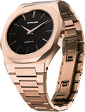 Buy Shop D1 Milano Ultra Thin Black Dial Gold Steel Strap Watch for Men - D1-UTBJ42 USA Online