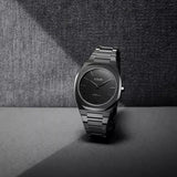 Buy Shop D1 Milano Ultra Thin Black Dial Gray Steel Strap Watch for Men - D1-UTBJ15 USA Online