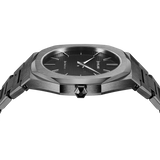 Buy Shop D1 Milano Ultra Thin Black Dial Gray Steel Strap Watch for Men - D1-UTBJ15 USA Online
