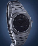 Buy Shop D1 Milano Ultra Thin Black Dial Gray Steel Strap Watch for Men - D1-UTBJ15 USA Online