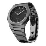 Buy Shop D1 Milano Ultra Thin Black Dial Gray Steel Strap Watch for Men - D1-UTBJ15 USA Online