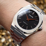 Buy Shop D1 Milano Ultra Thin Black Dial Silver Steel Strap Watch for Men - D1-UTBJ14 USA Online